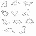 thumbnail image 1 of -kitchen Craft Stainless Steel Dinosaur -biscuit & Cookie Cutters Assorted, 1 of 5