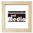 thumbnail image 1 of Communication Majeure et Médias Noir Carré Cadre Photo Mur Affichage de Table, 1 of 3