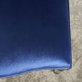 thumbnail image 3 of GDF Studio Newman French Country Upholstered Dining Chairs, Set of 2, Navy Blue Velvet and Gloss Black, 3 of 12