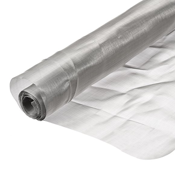 Unique Bargains Stainless Steel Metal Window Screen Mesh Woven Wire Mesh 40x12inch 200Mesh Filtration Cloth for Home, Pack of 2