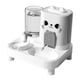 thumbnail image 2 of Dispensador automático de comida para mascotas 2 en 1 con comedero y depósito de agua, PP antidesperdicio Blanco, 2 of 7
