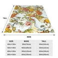 thumbnail image 3 of Honeii Ducks and Flowers Print Fleece Blanket - Throw Blanket for Bed, Sofa, Couch, Camping, and Travel , Microplush Ultra Soft Warm Blanket-60"x50", 3 of 7