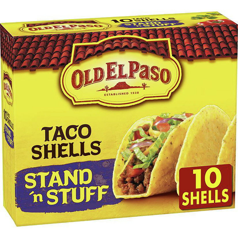 Old El Paso Taco Shells Stand N Stuff Gluten Free 10 Ct 4 7 Oz Walmart Com Walmart Com