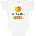 thumbnail image 3 of Inktastic St. Augustine Florida Orange in Heart Boys or Girls Baby Bodysuit, 3 of 5