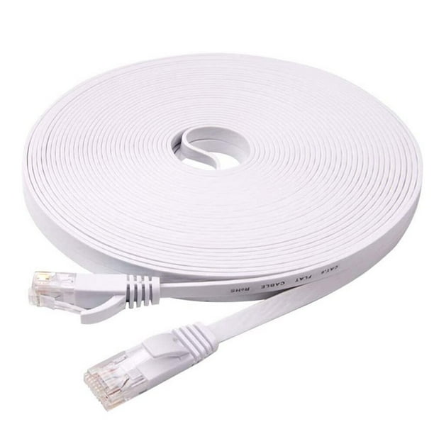Cable Ethernet plano CAT6 de 0,5 m, 1m, 2m, 3m, 5m, 10m, 15m, 20m, 30m, parche LAN CAT 6, cable de red para enrutador de ordenador y portátil Tan Jianjun unisex