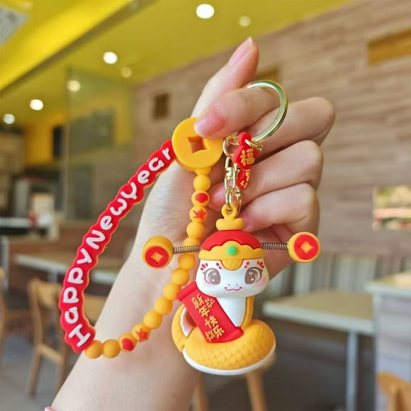 GOGDYS Clearance 2025 Year of the Snake Keychain, Chinese Snake Doll Pendant, New Year Gift, Cute Snake Charm for Jewelry, Bag, and Holiday Gift Ideas Clearance Sales Today Deals Prime
