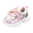 thumbnail image 2 of Kids Sneakers, Girls Running Shoes, Kids Running Shoes, Basketball Shoes, Casual Sneakers for Girls Lace-Up Girls Breathable Athletic Running Shoes Boys Non Slip Casual Sports Shoes, Pink US-5C/EU-21, 2 of 7