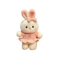 thumbnail image 2 of 11.02-Inch Pink Bunny Plush Toy with Skirt - Soft Stuffed Animal for Bedroom Decor, Huggable Sleep Companion & Birthday Gift for Kids and Adults Pink, 2 of 6