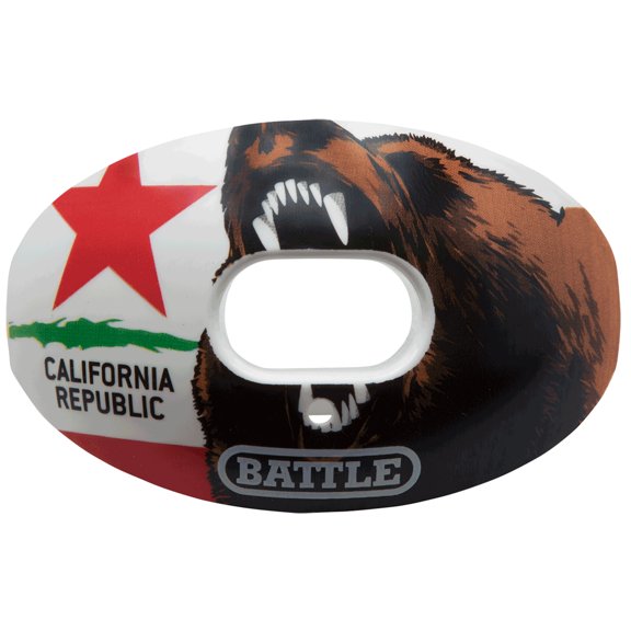 Battle Sports State Flag Oxygen Lip Protector Mouthguard-California Flag
