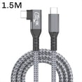 thumbnail image 2 of Cable USB 4 90° 40Gbps Cable de Datos USB4 Tipo C Carga Rápida PD 240W, Transferencia de Video 8K 1.5M, 2 of 9