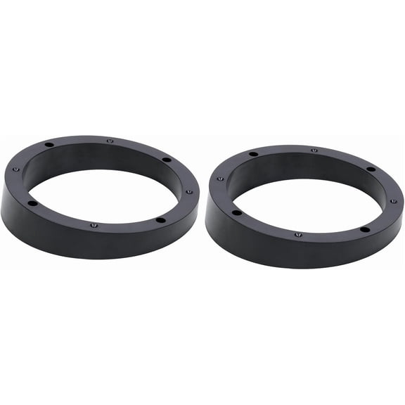 Audiopipe 6-1/2” Beveled Speaker Spacer Ring 2-Pack Universal PVC Mounting Adapter for Car Audio Marine & Custom Installations Fits 6.5" Speakers