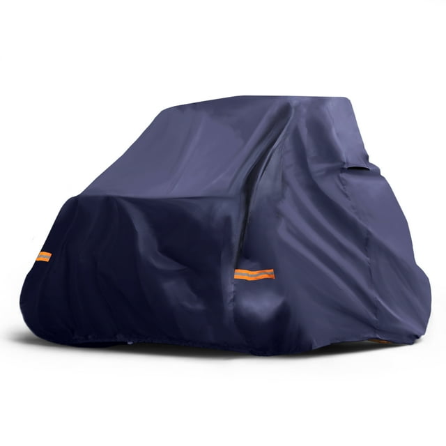 Housse UTV pour Polaris RZR Turbo R Sport/Ultimate/Premium 2 Places Imperméable Protection Solaire Pluie Extérieure 210D-PU Bleu Marine 127.95"Lx74.02"Wx74.41"H