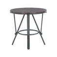 thumbnail image 4 of Pemberly Row Ensemble de Table Occasionnel Rond en Métal et Bois, 3 Pcs, Couleur Charbon, 4 of 10