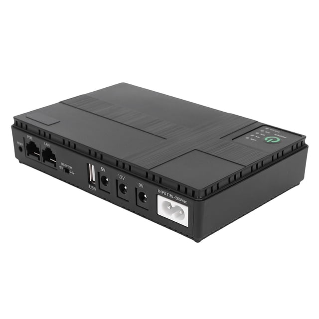 Sistemas De Alimentación Ininterrumpida SAI, Mini UPS De 18 W Con Batería De Respaldo, Batería Recargable De Litio De 10400 MAh Integrada, Con Salida CC, USB, LAN, POE