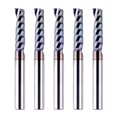 thumbnail image 1 of SpeTool 5PCS O Flute TAC Coated Spiral CNC Router Bit 1/4 Inch Shank 1 Inch Cutting Length, Single Flute End Mill for Acrylic Aluminum Wood Cut, 1 of 8