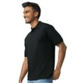 thumbnail image 3 of Gildan DryBlend Jersey Polo for Men, Casual Short Sleeve Shirt, Moisture-Wicking, Black, S, 3 of 7