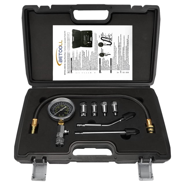 Kit de comprobador de compresión BETOOLL para motor de gasolina x8 piezas