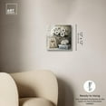 thumbnail image 5 of Elegant Flowers and Books Neutral Acrylic Fashion Art Prints by Art Remedy, Ready to Hang, 12 x 12, 5 of 7