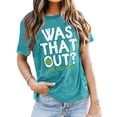 thumbnail image 4 of WEIWEN Pickleball Shirts for Women Pickleball Graphic T-Shirts was That Out Letter Printed Basic Tees Summer Short Sleeve Dressy Going Out Tops Sky Blue, XXL, 4 of 6