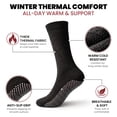 thumbnail image 6 of Yacht & Smith Mens Thermal Slipper Socks, Non-Skid with Gripper Bottom, Hospital Tube Socks, Assorted Colors (6 Pairs Assorted B, (10-13)), 6 of 7