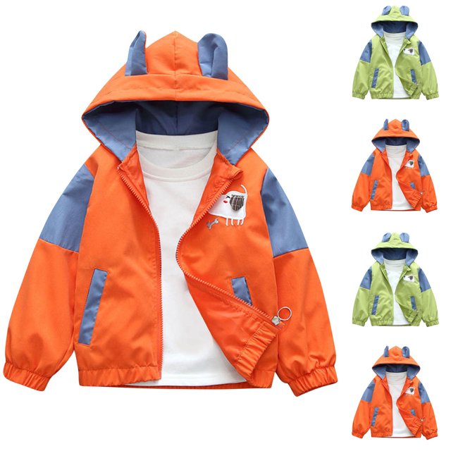 QIPOPIQ Veste Légère pour Filles Enfants et Tout-Petits II Veste à Imprimé pour Filles Résistante à l'Eau Liquidation