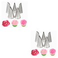 thumbnail image 2 of Toystoory Pack of 5 Stainless Steel Piping Decorative Portable Cupcake Tip Nozzle Reusable Cooking Cookies Household Rose Biscuit 2Conjunto, 2 of 6