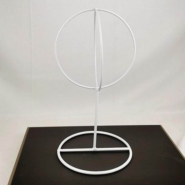 ziyahi Ball Hat Stand Hat Rack Wig Holder tabletop freestanding stands Storage Display Stand Metal White