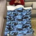 thumbnail image 4 of 50" x 80" Blanket Throw Comfort Warmth Soft Cozy Air Conditioning Easy Care Machine Wash Camouflage, 4 of 5