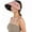 Pink, variant on Womens Foldable Visors Sun Hat Wide Brim Roll-up Headband UV Protection Beach Hat- Pink