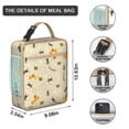 thumbnail image 3 of Honeycomb Insulated Lunch Box Women Reusable Lunch Bag Waterproof Portable Lunch Bag Office Camping, 3 of 6