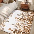 thumbnail image 4 of Rectangle Area Rugs 3 x 5 Ft, Brown Yellow Eucalyptus Leaves Non-Slip Residential Carpet, Watercolor Spring Summer Botanical Indoor Crawling Mats Runner Rugs for Living Room/Dining Room/Bedroom, 4 of 8