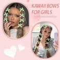 thumbnail image 3 of Dalrosia 20PCS Mini Green Bow Hair Clip, Non-Slip Cute Small Hair Bow, Y2K Sweet Plaid Craft Bowknot Hair Barrettes Accessories for Women Teens, 3 of 5