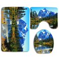 thumbnail image 1 of Juego de Alfombras de Baño ABPHQTO Bosque Paisaje Snow 3 Piezas, 1 of 2