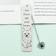 thumbnail image 3 of Corgi Bichon Dog Reading Bookmark - Cute Stainless Steel with Tassel Bookmarks for Dog Loving Lady Dog Loving Bookworm Retirement Back to School Reading Gift for Elder Leader Friend, 3 of 18