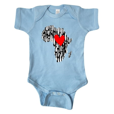 

Inktastic Black History Month Ink Print African Heart Gift Baby Boy or Baby Girl Bodysuit