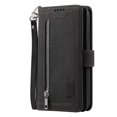 thumbnail image 4 of SaniMore for Samsung Galaxy A53 5G 6.5" 2022 Case, Prumium Leather Zipper Wallet Card Slots Cash Pocket Flip Kickstand Lanyard Anti-drop Shcokproof Full Body Wrap Business Case, Black, 4 of 18