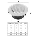 thumbnail image 2 of Grille d'Aération Circulaire pour Intérieur, Bouchon de Conduit de Ventilation pour Cuisine, 2 of 7