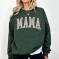 thumbnail image 5 of Floral MAMA Sweatshirt – Vintage Navy Mom Crewneck, Cozy Aesthetic Gift for Mother’s Day, All Season Mom Pullover, 5 of 7