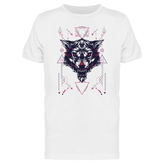 Angry Wolf Geometry Tee Men's -Image by Shutterstock