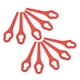 thumbnail image 3 of 25 Pcs Lawn Mower Plastic Blade High Strength ABS Plastic Lawn Trimmer Grass Cutter Tool Replacement Blades Red, 3 of 5