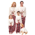 thumbnail image 1 of Christmas Family Matching Pajamas Sets, Xmas Elk Reindeer Print Family ​Christmas Pjs ​Matching Sets Loungewear Outfit T-Shirt /Casual Trouser Pant Set, 1 of 5