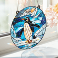 thumbnail image 5 of 89Bloom Penguin Stained Glass Hologram Ornament, Stained Glass Suncatcher Ornaments Home Decor, Holographic Ornaments, 5 of 7