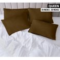 thumbnail image 2 of Funda de almohada Utopia Bedding tamaño queen, 20 x 30 cm, paquete de 4 unidades, color moca, 2 of 7