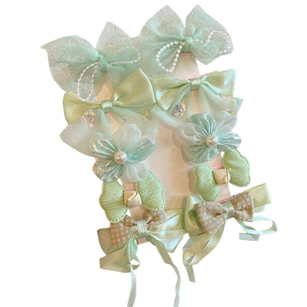 Pisexur Belleza Maquillaje Pinzas para el pelo de bebé de colores, 10 pinzas bonitas para el pelo para niñas, pasadores con broches de flores, accesorios para el pelo para para mujeres y hombres
