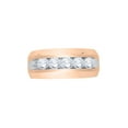 thumbnail image 1 of Diamond Wedding Band in 10K Rose Gold (1 3/4 cttw) (I-Color, SI3-I1 Clarity) (Size-5.5), 1 of 2