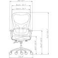 thumbnail image 3 of Lorell, Mid Back Executive Chair, 1 Each, 3 of 4