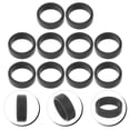 thumbnail image 1 of FUTUREORYY 10Pcs Flexible Black Silicone Rings Comfortable Sports Rings for Outdoor Activities, 1 of 5
