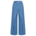 thumbnail image 7 of ClodeEU Women's High Waisted Wide Leg Jeans with Pockets ,Casual Loose Fit Denim Pants Light Blue,Women's Plus XXL, 7 of 7