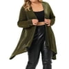 MODA NOVA Juniors Plus Size Sparkly Cardigan Open Front Metallic Shrug Long Sleeve Shiny Sequin Party Cardigan 2023