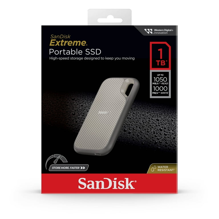 SanDisk 1TB Extreme External Portable SSD Up to 1050MB/s USB